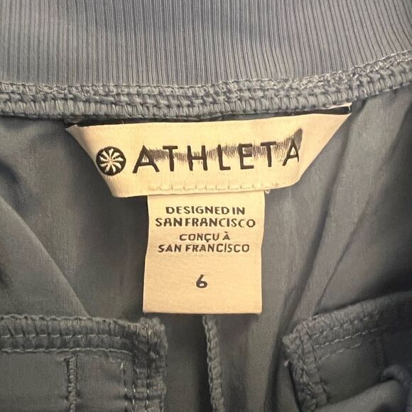 Athleta Cottage Blue Nikita Slim Crop Pant Size 6 NWOT - Picture 7 of 9